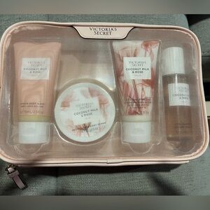 Victoria's Secret Coconut Milk & Rose Gift Set - Pink and White